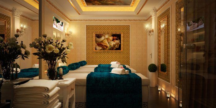 Mẫu thiết kế spa sang trọng theo phong cách cổ điển được rất nhiều người ưa chuộng