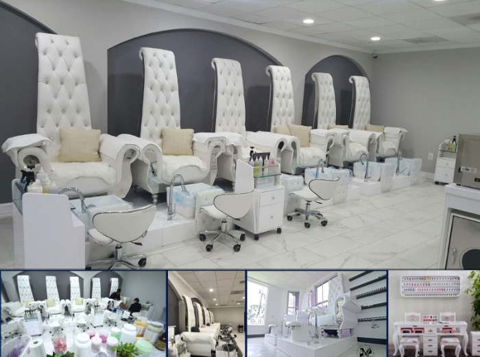 Ghế spa nail dạng tân cổ điển