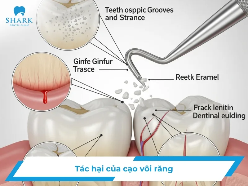 Tác hại của cạo vôi răng