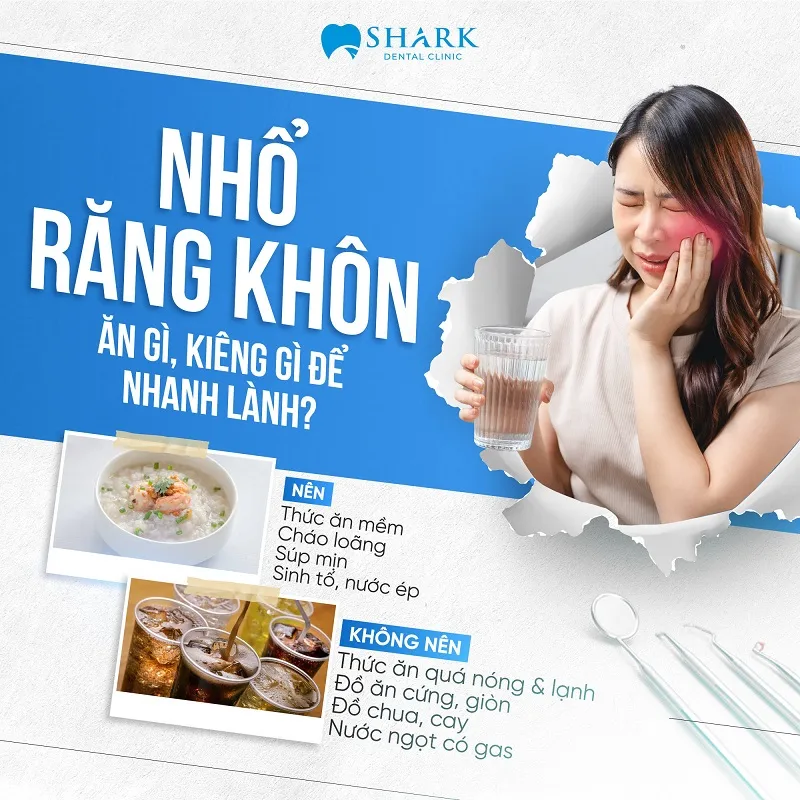 Kiêng ăn bao lâu sau khi nhổ răng khôn
