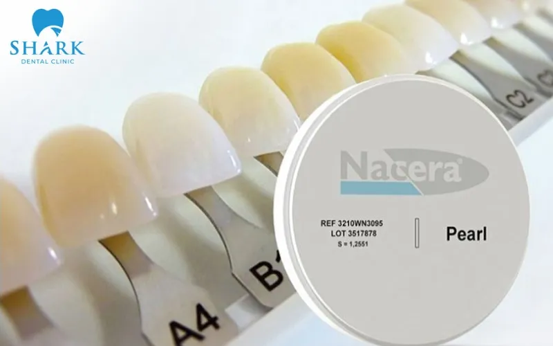 Nacera Pearl Shaded 16+2 là dòng răng sứ cao cấp với dải 16 màu chuẩn Vita phù hợp với mọi sắc thái răng của khách hàng
