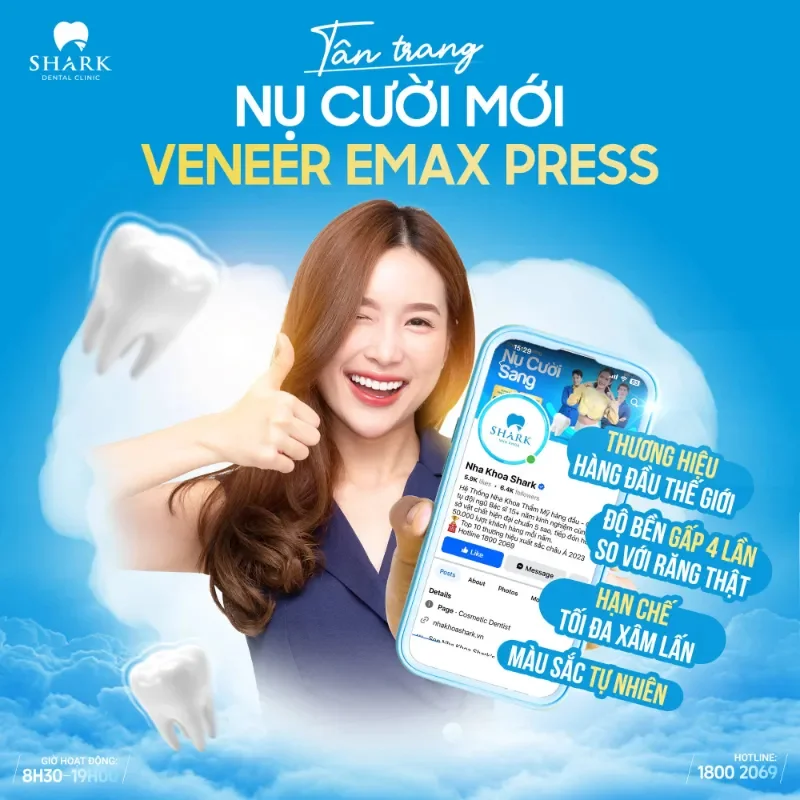 Nhiều ưu đãi khi dán sứ Veneer Emax tại Nha khoa Shark