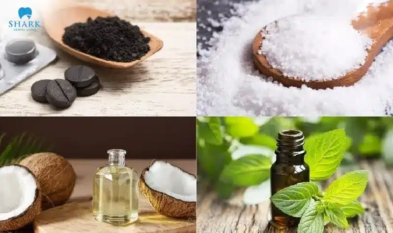 Bột than tre cùng muối, dầu dừa và bạc hà – công thức đơn giản giúp làm trắng răng và giữ hơi thở luôn tươi mát.