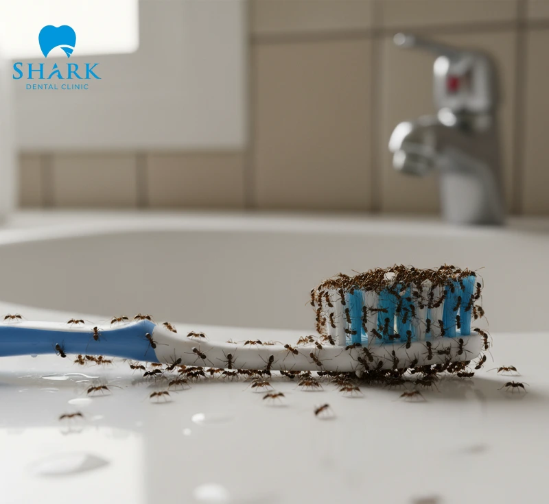 Nguyên nhân kiến bu bàn chải đánh răng và cách xử lý 4 Kiến bu bàn chải đánh răng