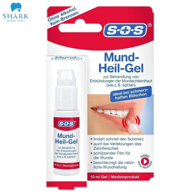 Top 9 thuốc bôi nhiệt miệng cho bé an toàn, hiệu quả 14 Thuốc bôi nhiệt miệng SOS Mund Heil Gel