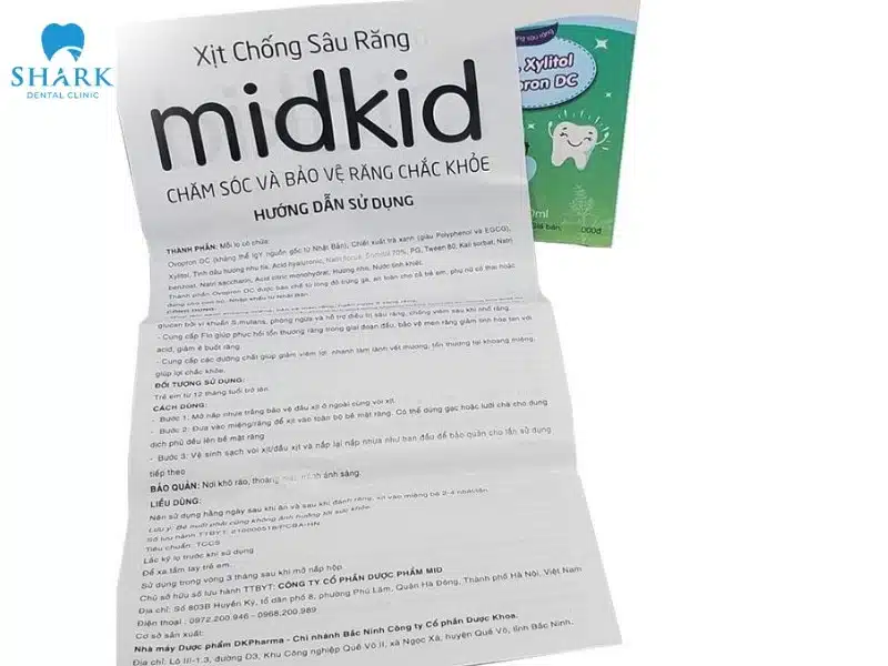 Xịt chống sâu răng midkid có tốt không? Cách sử dụng an toàn 6 Để đảm bảo hiệu quả cao, quý khách hàng nên đọc kỹ hướng dẫn sử dụng