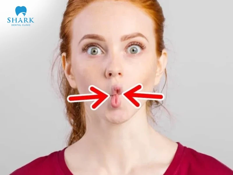 Bài tập tạo hình con cá giúp cải thiện độ đàn hồi của da