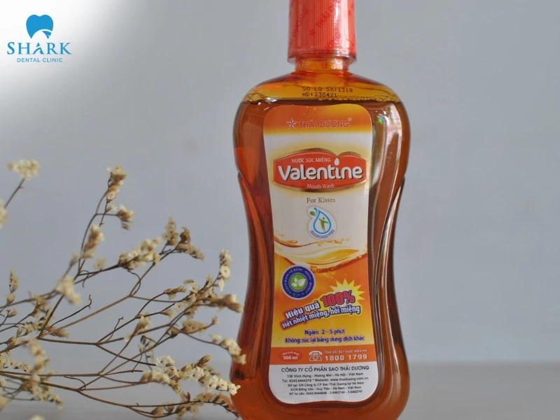 TOP 10 nước súc miệng trắng răng hiệu quả và bán chạy nhất 19 Nước súc miệng Thái Dương Valentine có nguồn gốc từ thảo dược