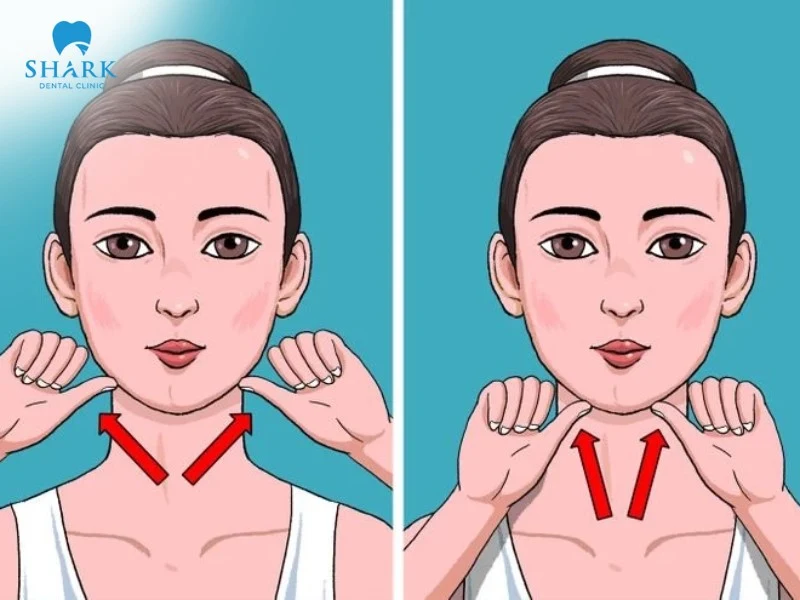 Bài tập massage cho người có xương quai hàm vuông