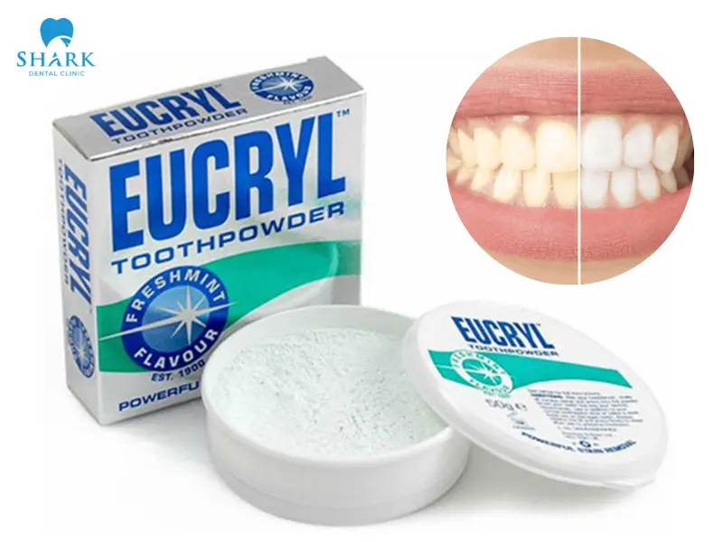Bột tẩy trắng răng Eucryl mang lại hàm răng răng trắng sáng