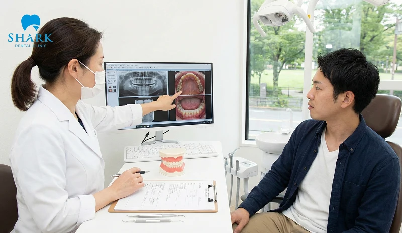 Hình ảnh bác sĩ đang tư vấn cho bệnh nhân trước khi thực hiện thủ thuật