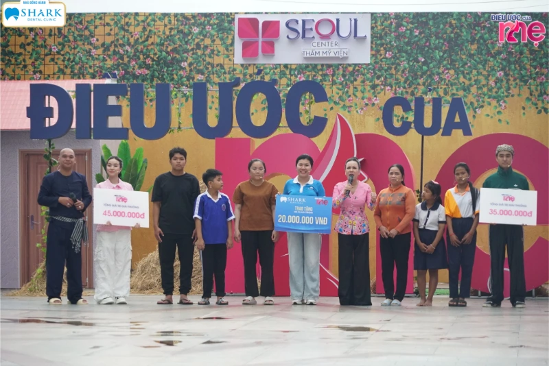 Nha Khoa Shark vinh dự tài trợ 20 triệu đồng hỗ trợ hai gia đình khó khăn trong tập 05 Điều Ước Của Mẹ 3 Điều ước của mẹ