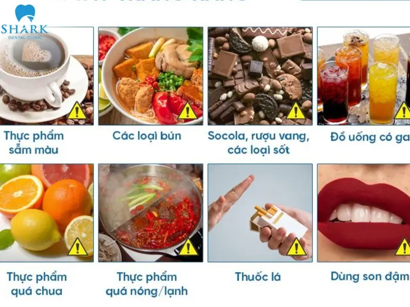 Các thực phẩm gây ố vàng răng