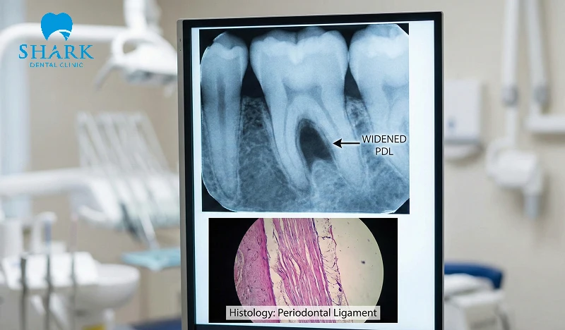 Dây chằng quanh răng giãn rộng