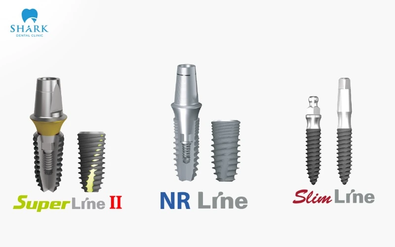 Các loại trụ Implant Mỹ Superline