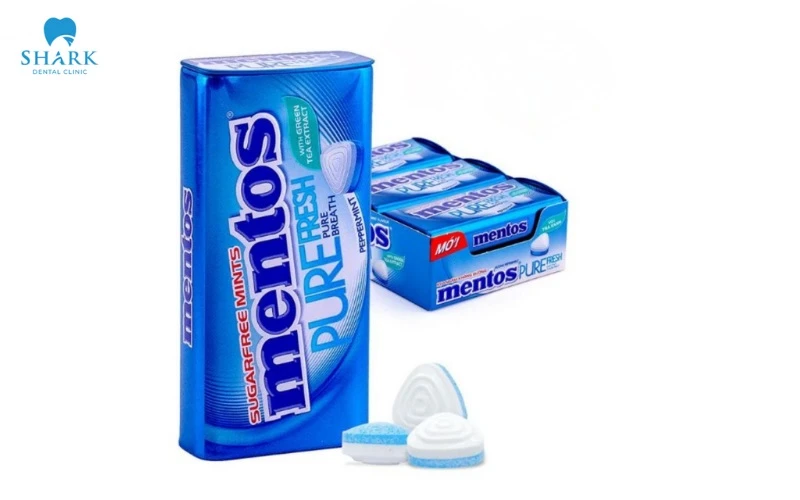 TOP 10 các loại kẹo ngậm thơm miệng tốt và an toàn hiện nay 21 Mentos Pure Fresh