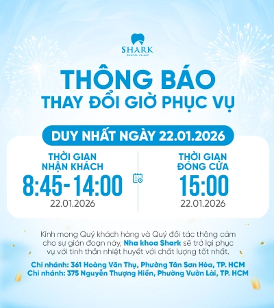 Thông báo thay đổi giờ phục vụ