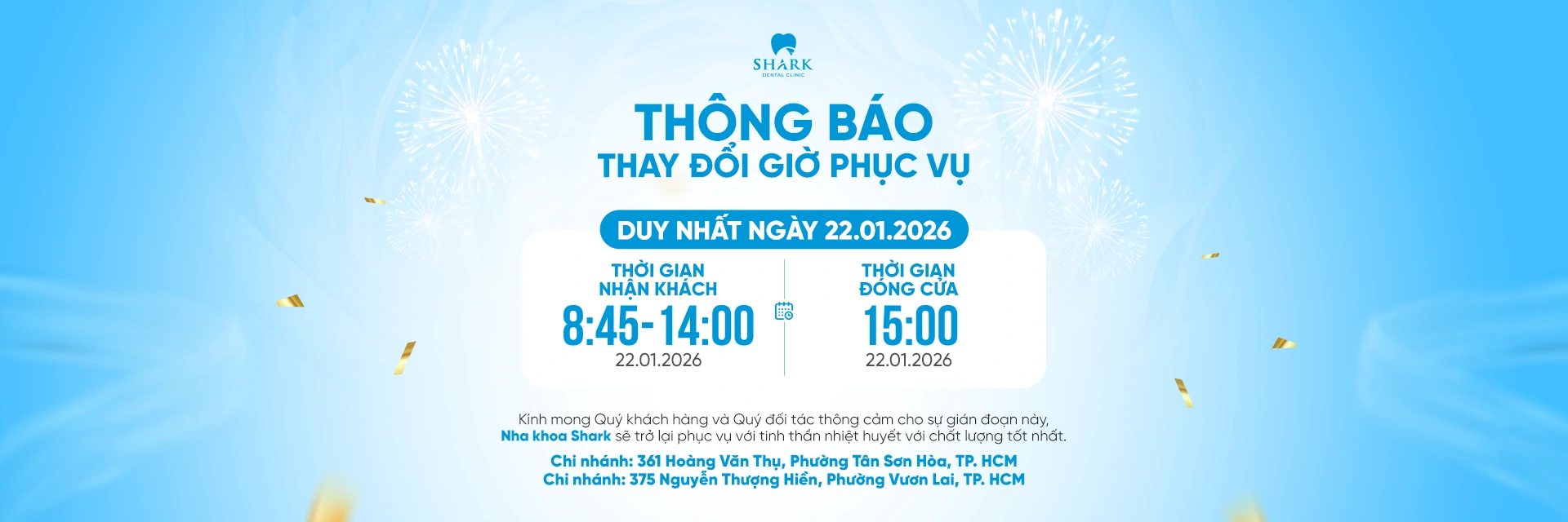 Thay đổi giờ Shark