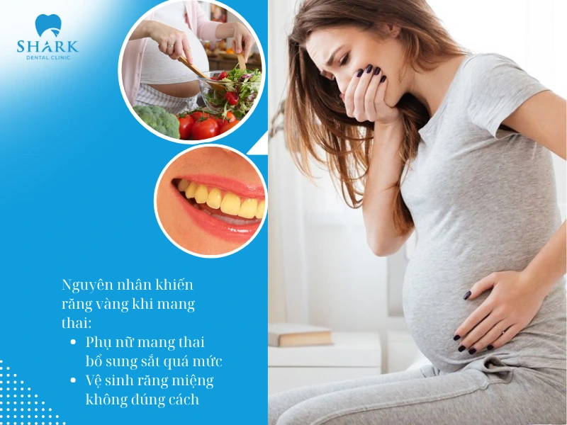 Bổ sung quá nhiều có thể làm thay đổi môi trường khoang miệng gây xuất hiện các vết sậm màu trên răng