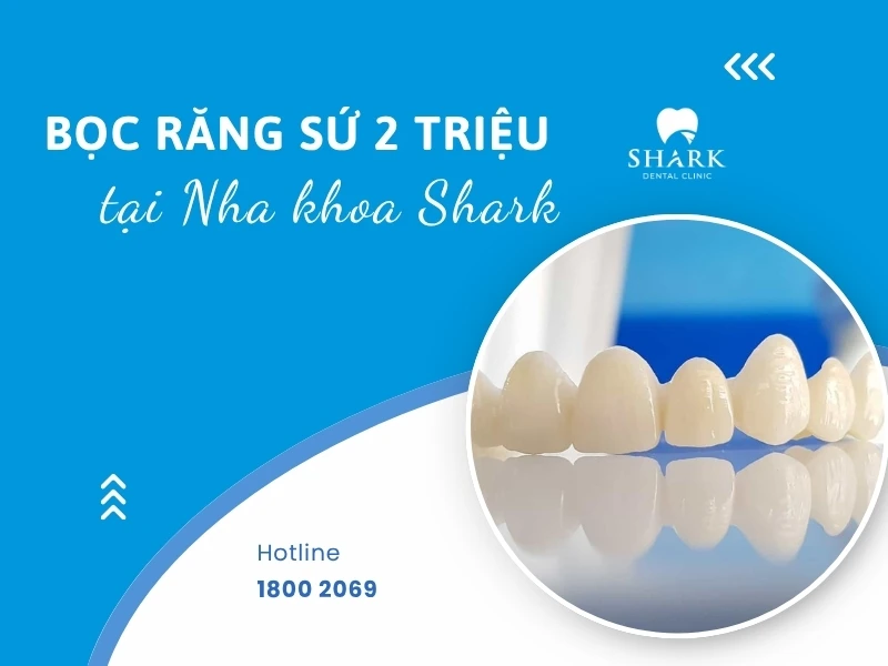 Bọc sứ giá 2 triệu tại Nha khoa Shark