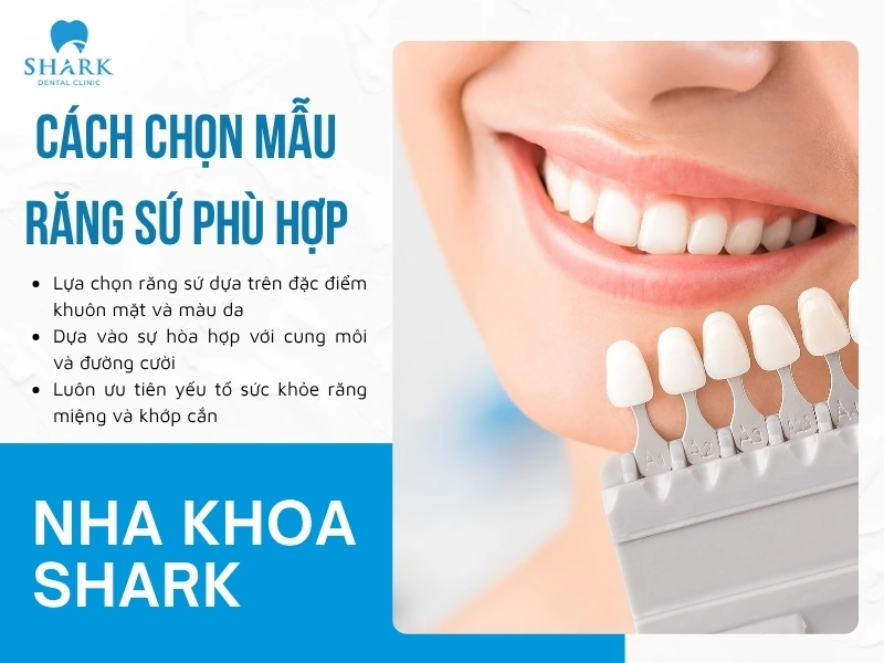 Cách chọn mẫu răng sứ đẹp và phù hợp