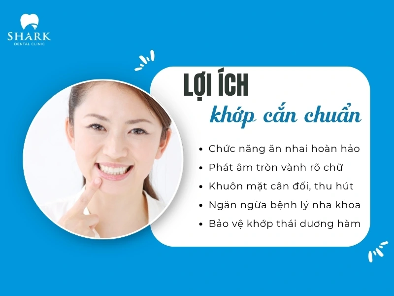 Khớp cắn chuẩn mang lại nhiều lợi ích cho sức khỏe răng miệng
