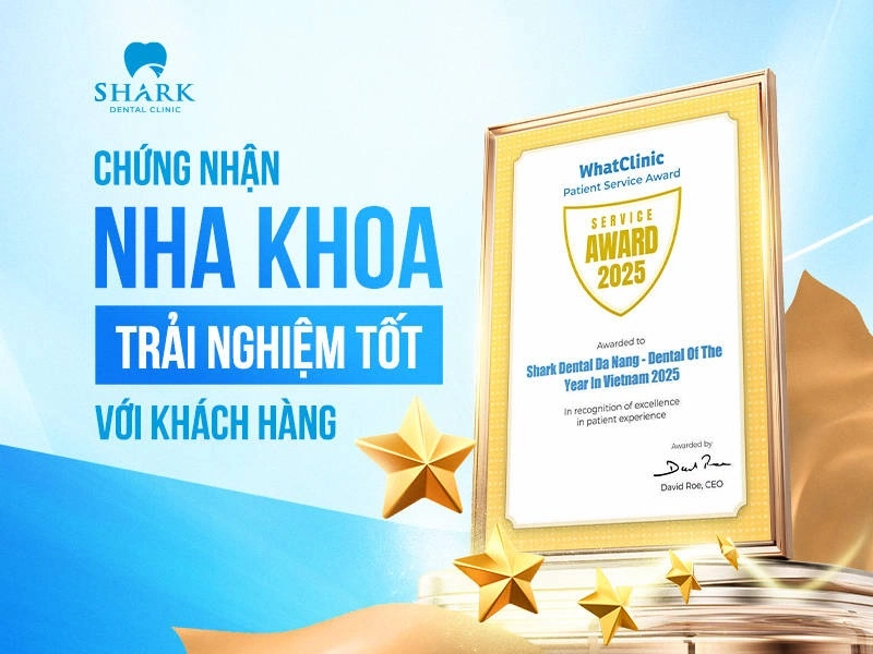 Nha khoa Shark hân hạnh nhận được giải thưởng vinh danh từ WHATCLINIC