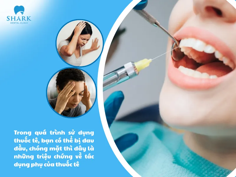 Thuốc tê nhổ răng khôn có ảnh hưởng đến thai nhi không? 7 Trong quá trình sử dụng thuốc tê, bạn có thể bị đau đầu, chóng mặt thì đây là những triệu chứng về tác dụng phụ của thuốc tê