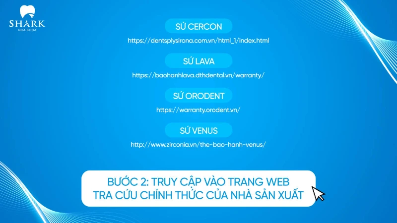 Thẻ bảo hành sứ chính hãng