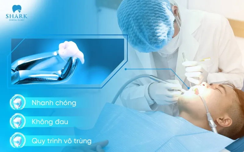Anh Nam được thực hiện nhổ răng khôn bằng công nghệ siêu âm Piezotome giúp hạn chế tối đa cảm giác đau nhức, khó chịu 