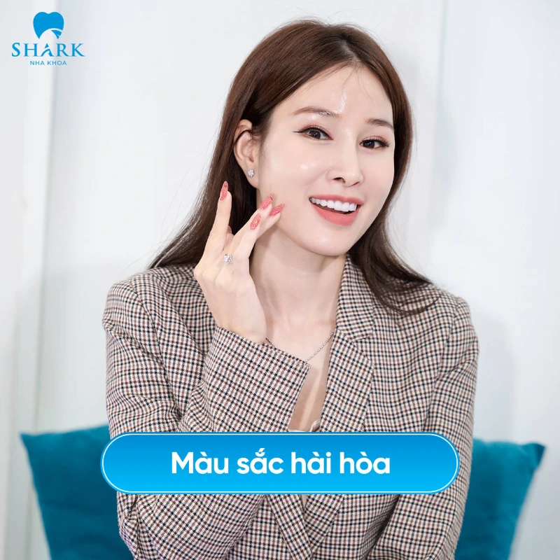 Màu sắc răng sứ đẹp và sức khỏe răng miệng tốt