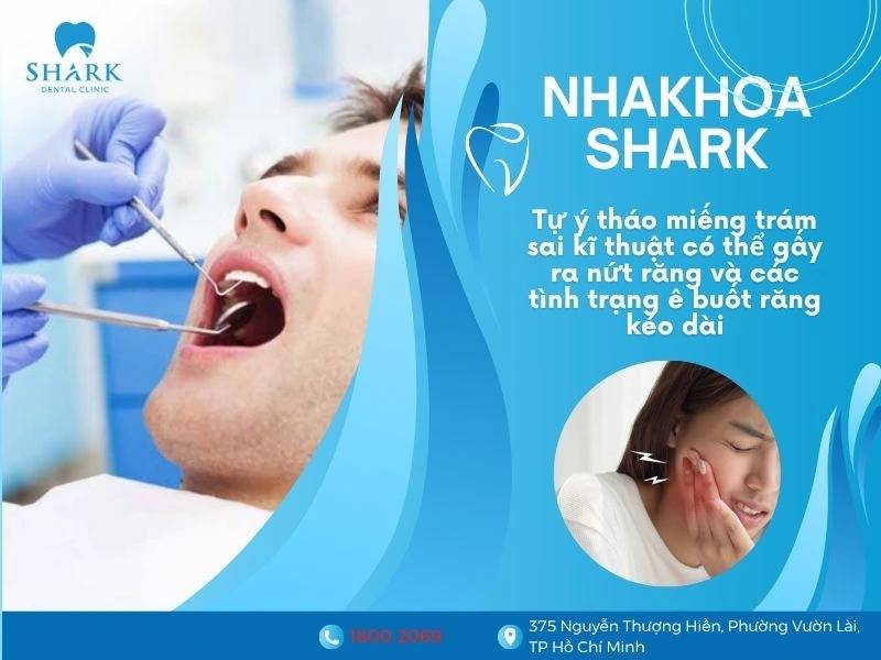Việc tháo trám sai kỹ thuật có thể làm tổn thương mô răng thật, gây nứt mẻ răng, ê buốt kéo dài hoặc làm tăng nguy cơ viêm nhiễm