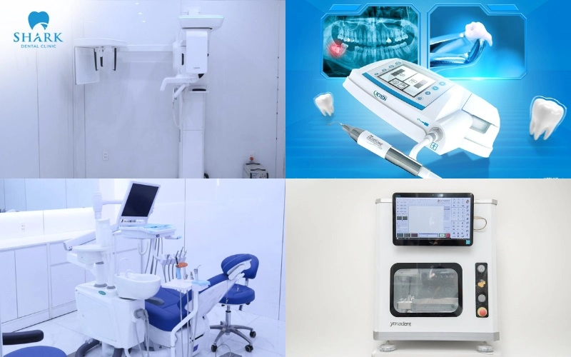 Nha khoa Shark chú trọng đầu tư vào hệ thống trang thiết bị và công nghệ hiện đại, giúp mang đến sự an toàn tuyệt đối