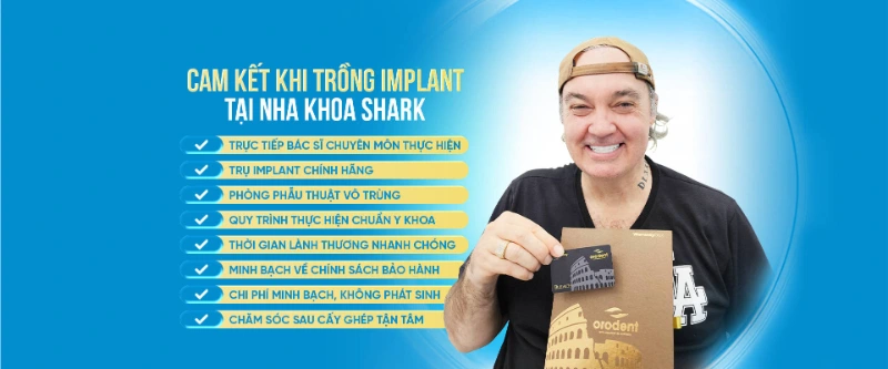 Trồng răng tại Nha khoa Shark mang đến hiệu quả cao cho khách hàng