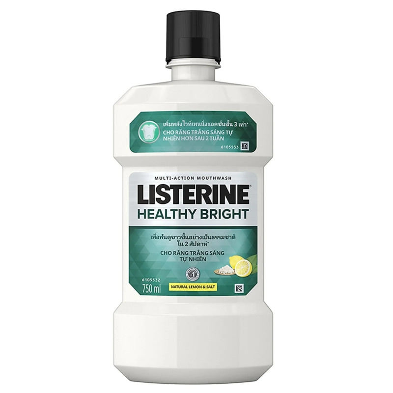 Nước súc miệng Listerine là gì? TOP 5 dòng nổi bật hiện nay 20 Listerine Healthy Bright