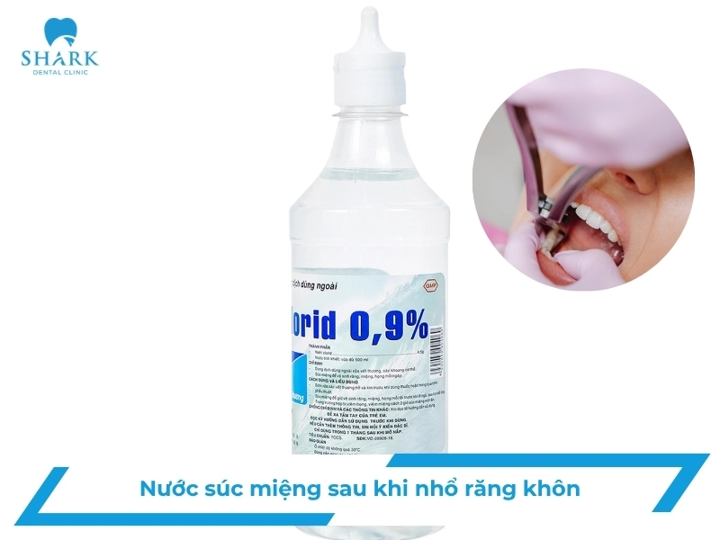 Nước súc miệng sau khi nhổ răng khôn