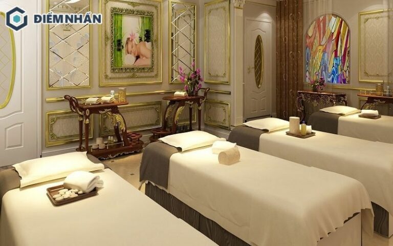 Thiết kế spa mini với nội thất đơn giản