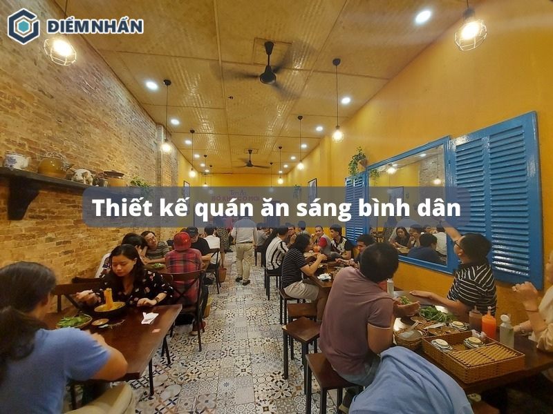 Thiết kế quán ăn sáng bình dân