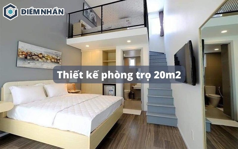 Thiết kế phòng trọ 20m2