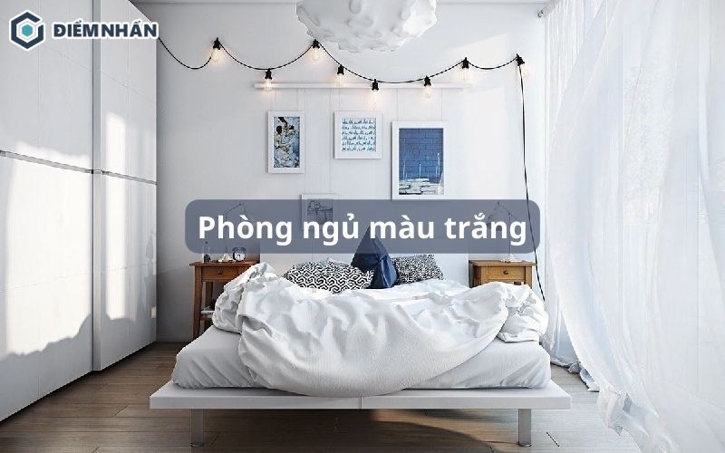 Phòng ngủ màu trắng
