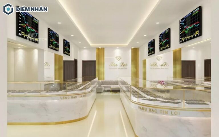 55+ Mẫu thiết kế cửa hàng vàng bạc trang sức sang trọng