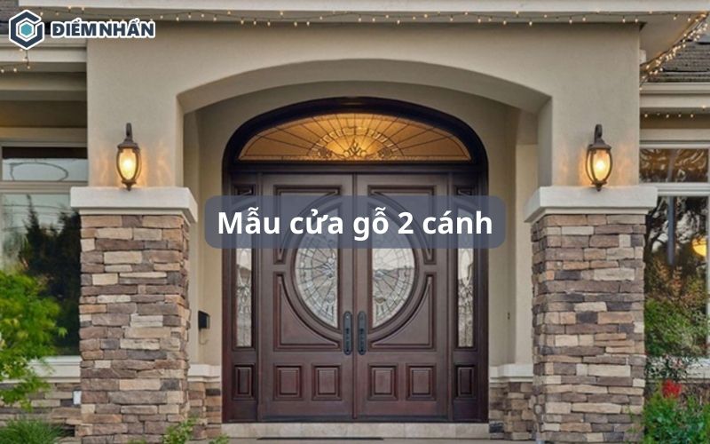 Mẫu cửa gỗ đẹp 2 cánh