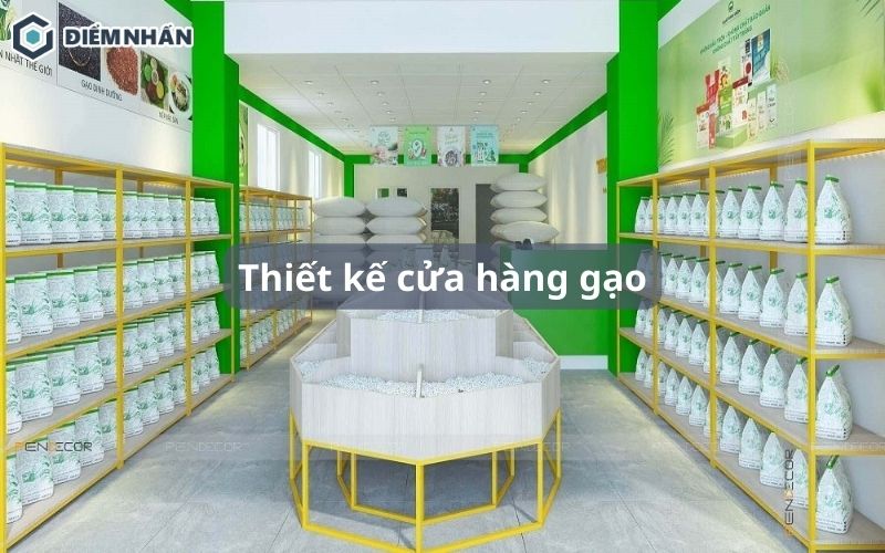 Thiết kế cửa hàng gạo