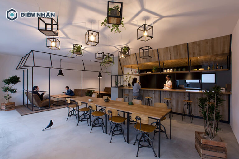 Mẫu quán cafe văn phòng thiết kế tối giản, nâng cao khả năng tập trung làm việc và học tập