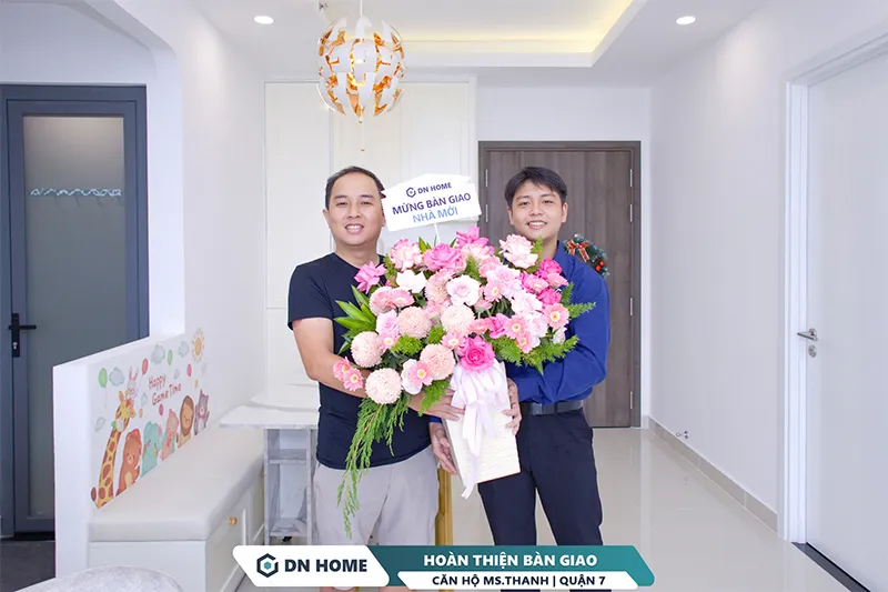 Ngày 16/07/2025, DN Home chính thức hoàn thiện bàn giao dự án cải tạo nội thất căn hộ Ms.Thanh
