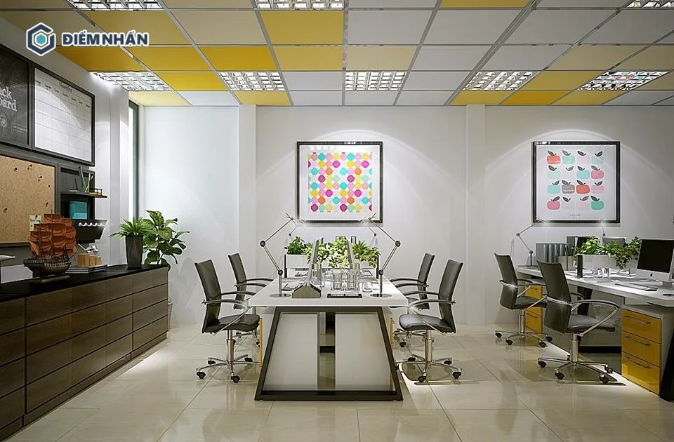 Bố trí hệ thống ánh sáng hợp lý giúp không gian văn phòng thêm chuyên nghiệp