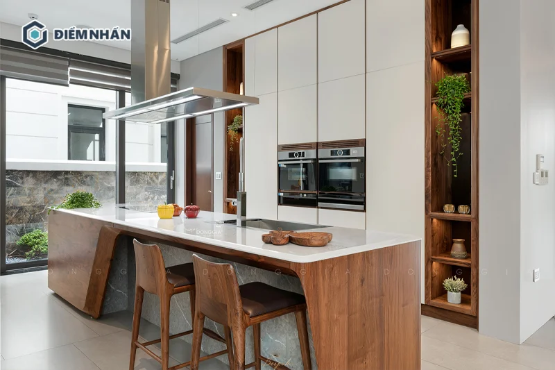 Xác định kích thước bàn đảo bếp phù hợp nhằm đảm bảo tính thẩm mỹ và tiện nghi khi sử dụng