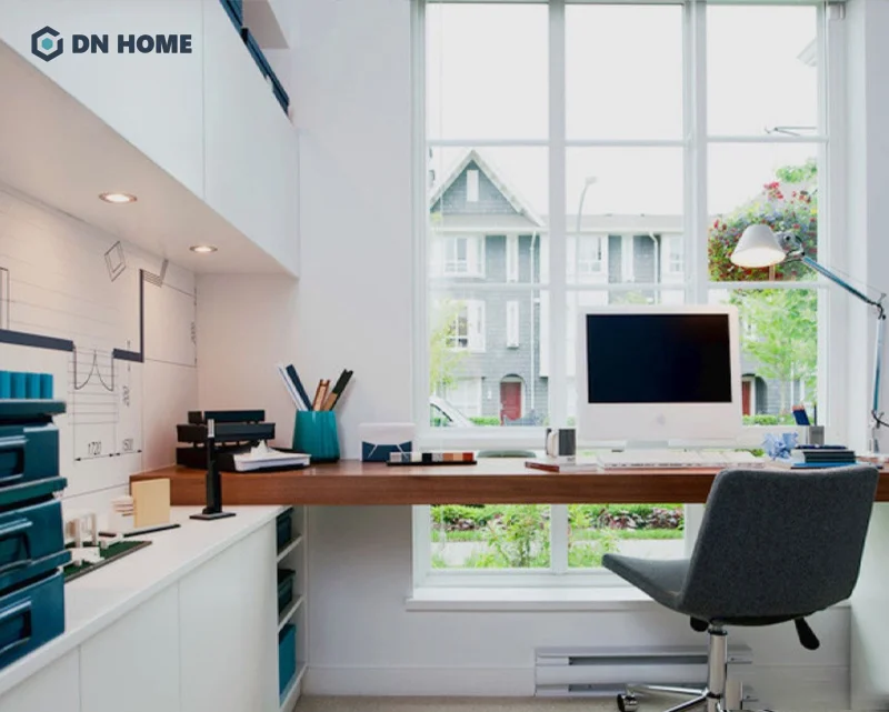Thiết kế văn phòng làm việc cá nhân trên sân thượng giúp tận dụng tối đa nguồn ánh sáng tự nhiên