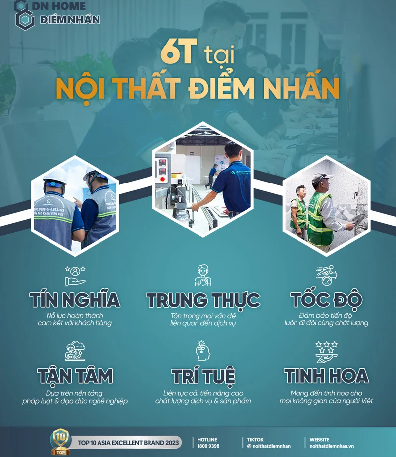 Nội Thất Điểm Nhấn tự hào là đơn vị chuyên thiết kế văn phòng làm việc chuyên nghiệp, chất lượng
