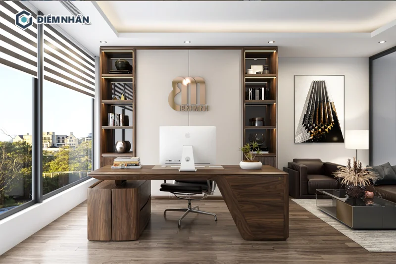 Phòng giám đốc của công ty Logistics cân thiết kế thể hiện được sự uy quyền của người lãnh đạo